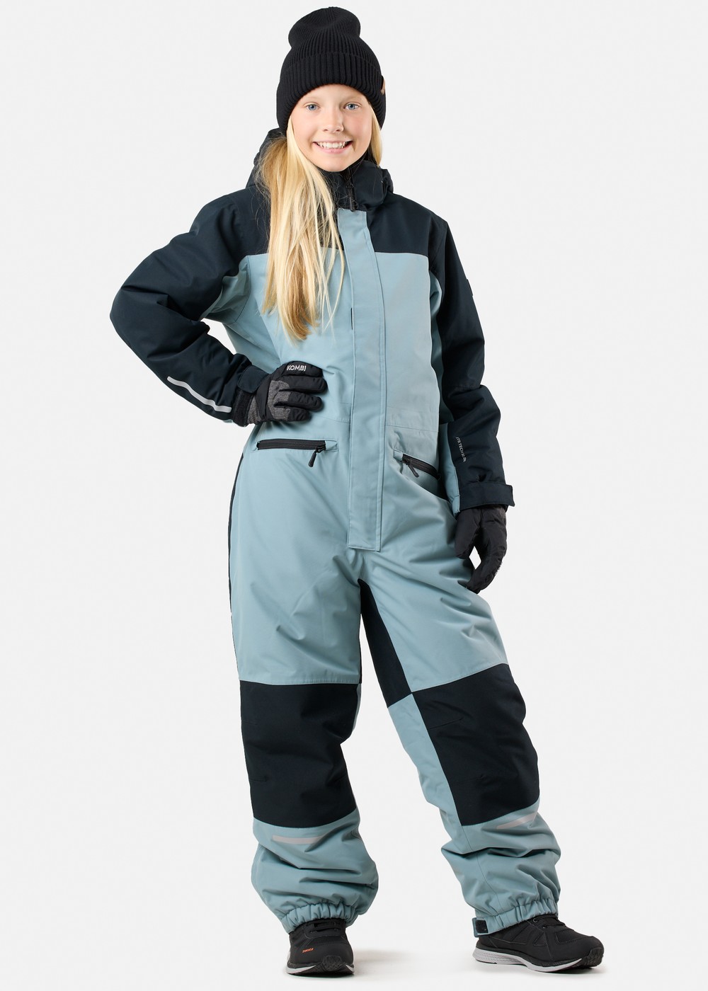 Cortina Ski Overall Jr Dk. Seaweed/Black 130  Overaller