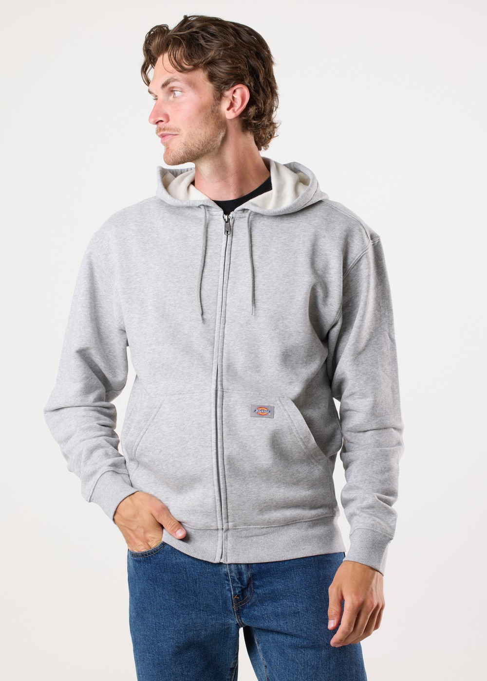 Everyday Fleece Zip Hoodie, Heather Grey, 2xl,  Hoodies