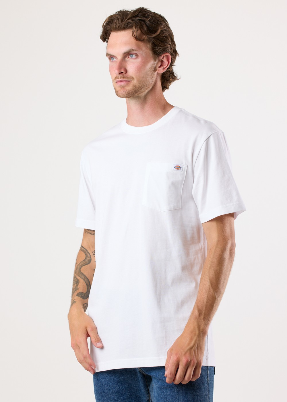 Cotton T-Shirt, White, 2xl,  T-Shirts