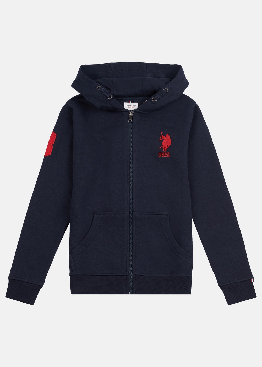 Player 3 Bb Zip Hoodie, Dark Sapphire Navy / Haute Red, 9-10,  Hoodies Player 3 Bb Zip Hoodie, Dark Sapphire Navy / Haute Red, 9-10,  Hoodies