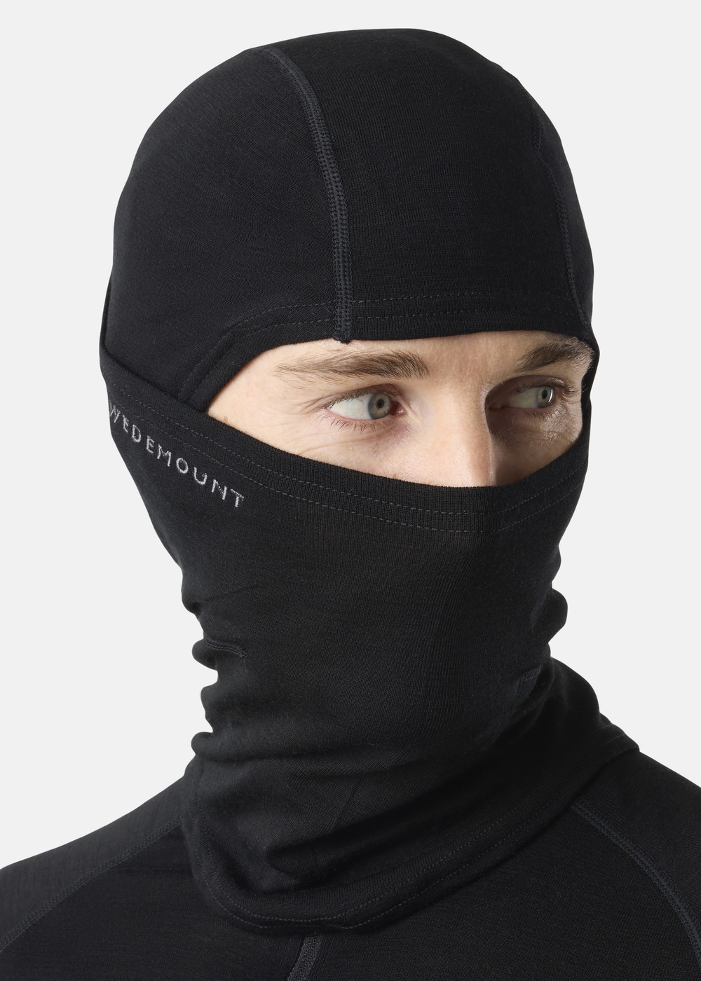 Himalaya Merino Wool Balaclava, Black, Onesize,  Mössor