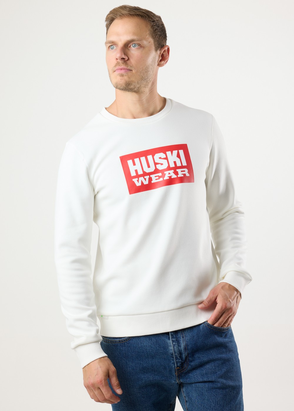 Logo Crew, Huski Snow White, Xxl,  Sweatshirts Logo Crew, Huski Snow White, Xxl,  Sweatshirts