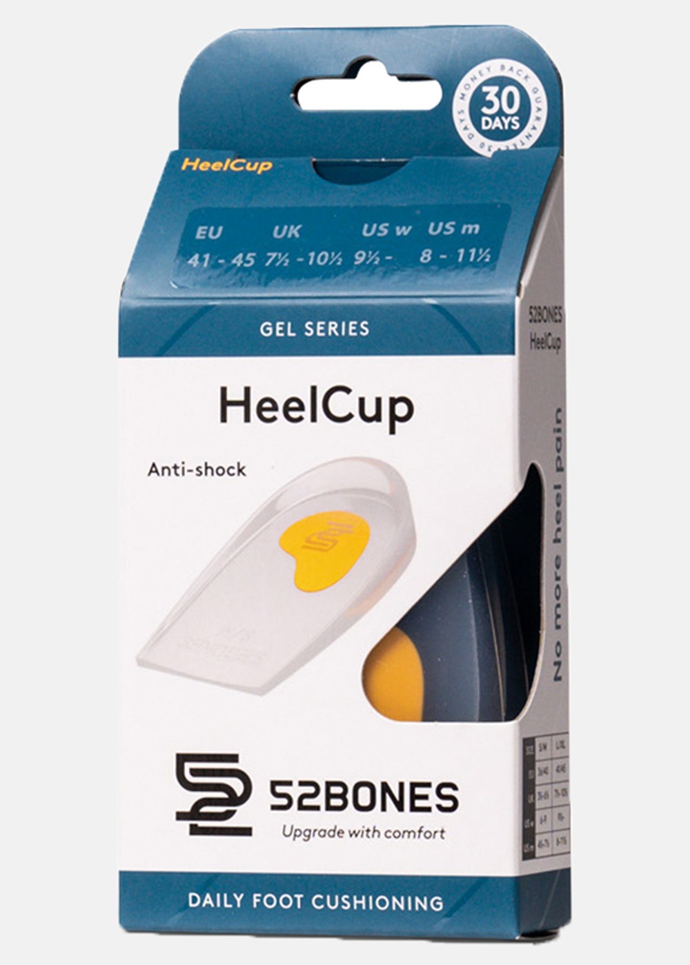 Gel Heelcup, Blue, No Size,  Sulor