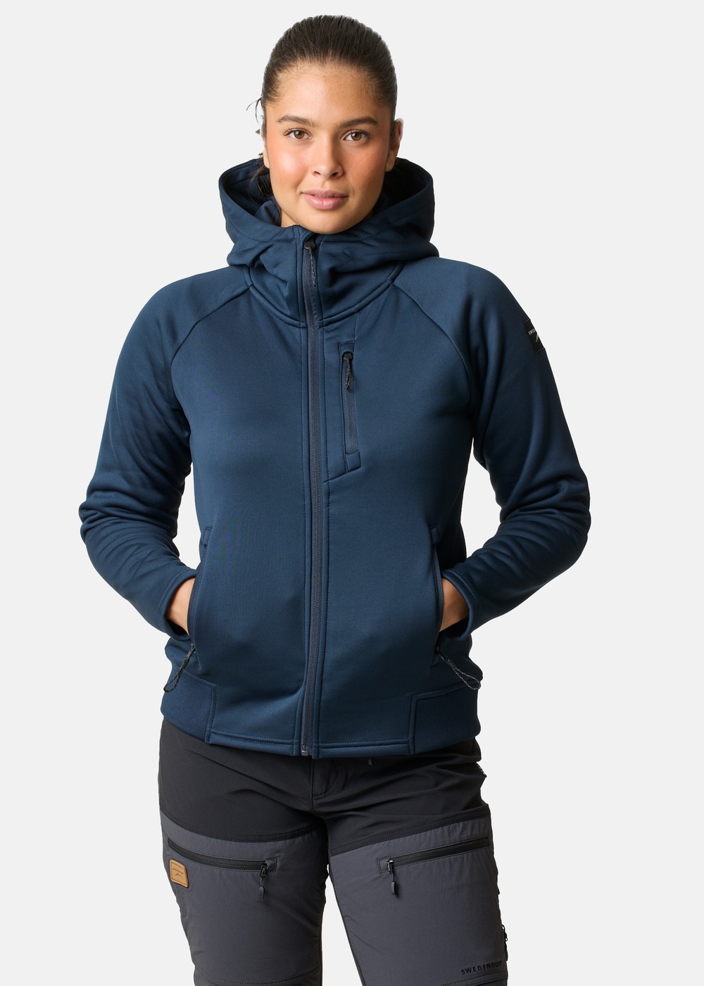 Lofoten Tech Stretch Hood W, Dk. Navy, 42,  Fleecetröjor Lofoten Tech Stretch Hood W, Dk. Navy, 42,  Fleecetröjor
