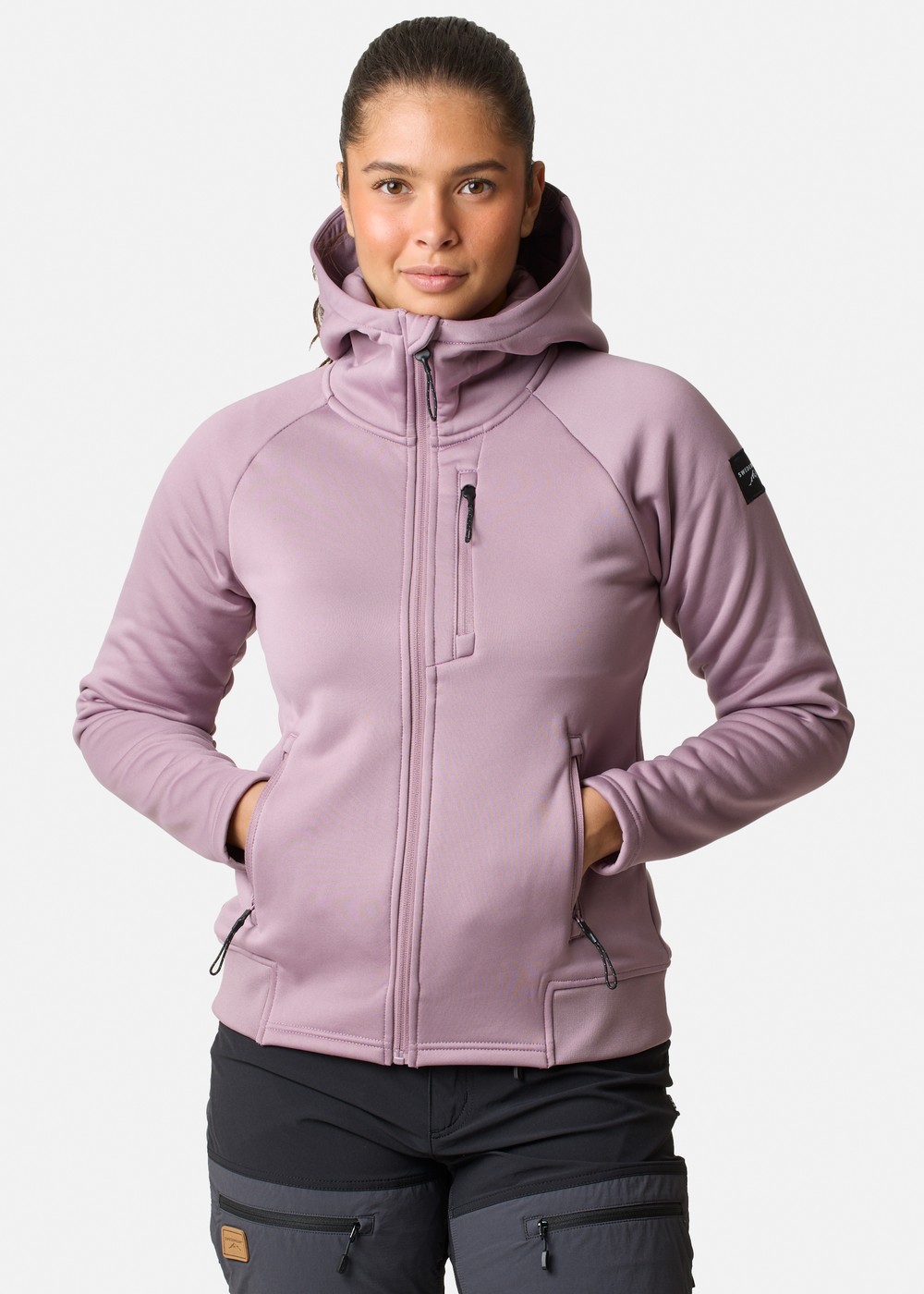 Lofoten Tech Stretch Hood W, Pale Mauve, 46,  Fleecetröjor Lofoten Tech Stretch Hood W, Pale Mauve, 46,  Fleecetröjor