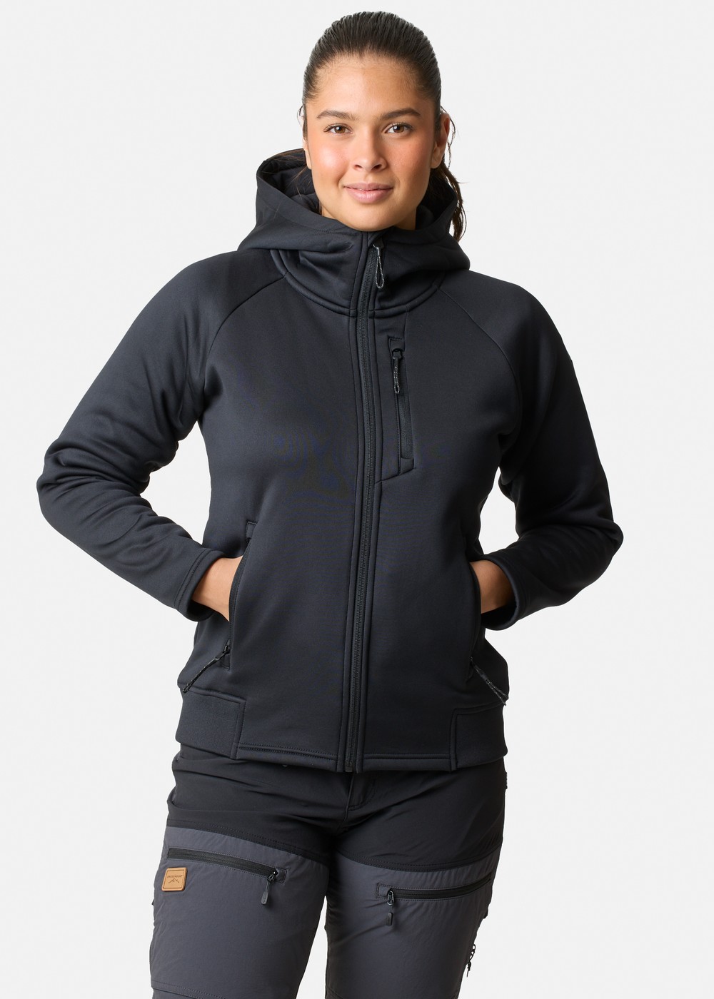 Lofoten Tech Stretch Hood W, Black, 46,  Fleecetröjor