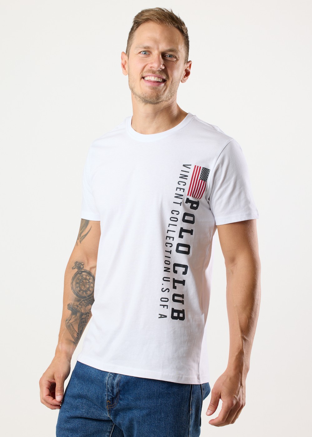 Fresno Tee, White, S,  T-Shirts