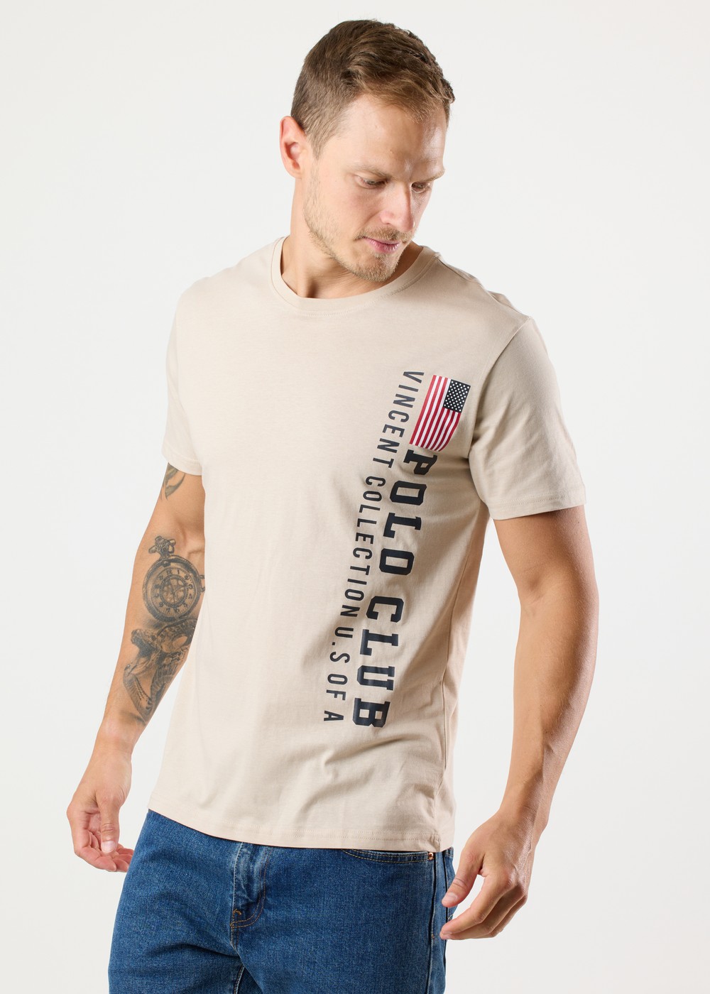 Fresno Tee, Beige, M,  T-Shirts Fresno Tee, Beige, M,  T-Shirts