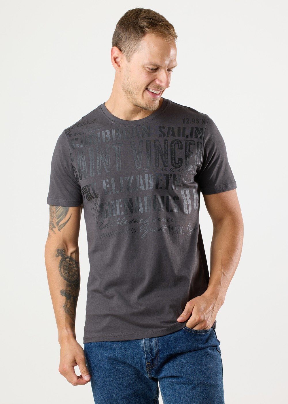 Grenada Tee, Charcoal, 4xl,  T-Shirts