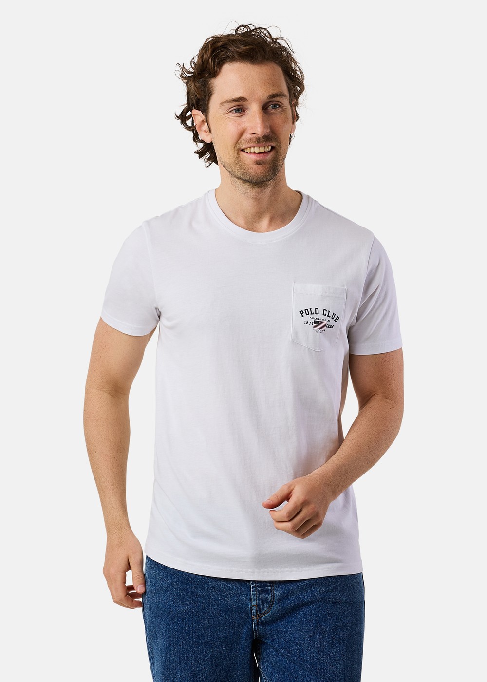 Texas Tee (Bröstficka), White, 3xl,  T-Shirts