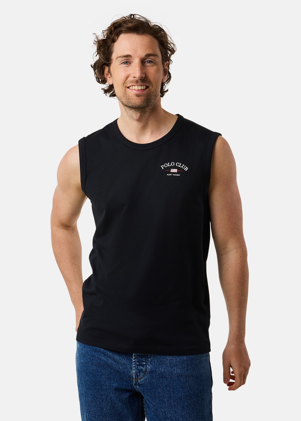 Kansas Sleeveless Tee, Black, S,  T-Shirts