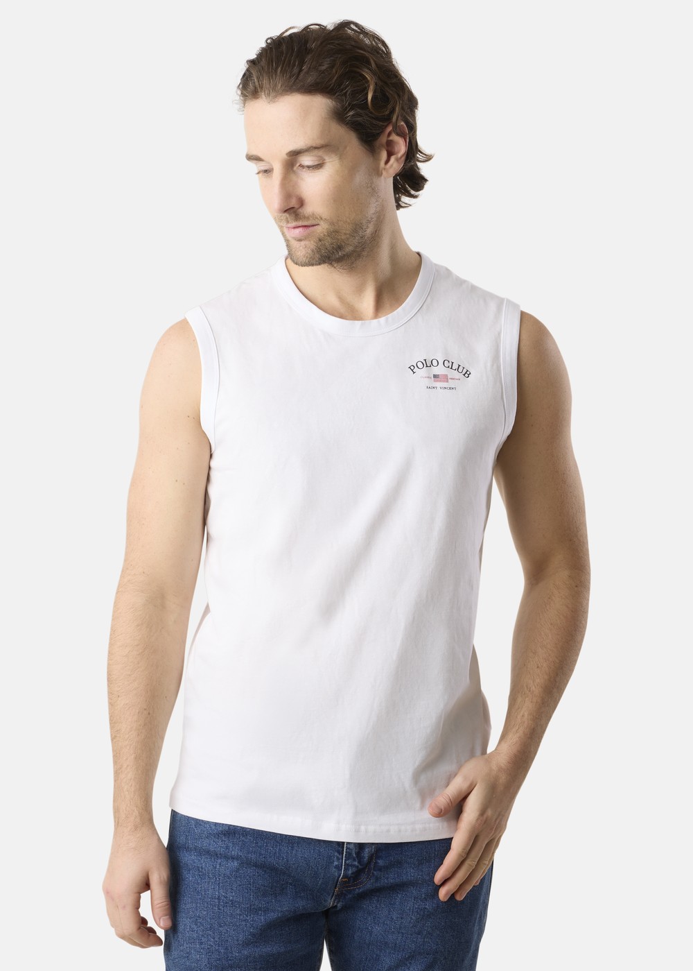 Kansas Sleeveless Tee, White, M,  T-Shirts Kansas Sleeveless Tee, White, M,  T-Shirts