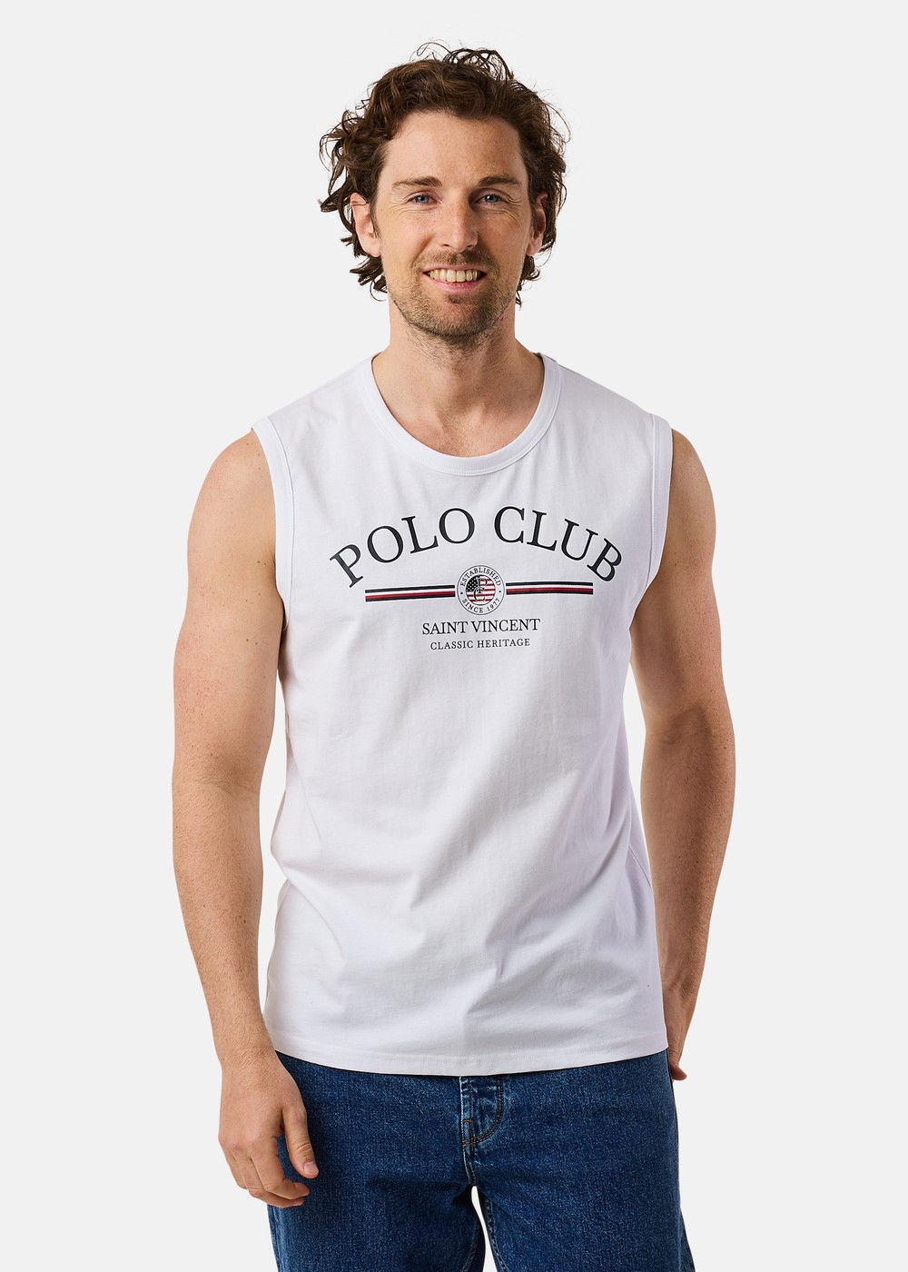 Springfield Sleeveless Tee, White, 4xl,  T-Shirts Springfield Sleeveless Tee, White, 4xl,  T-Shirts