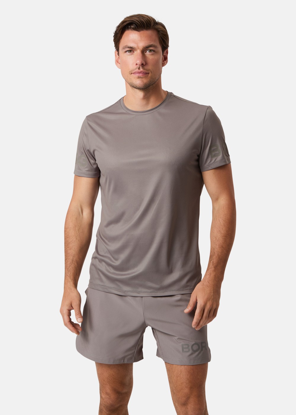 Borg Light T-Shirt, Brushed Nickel, S,  Löpar T-Shirts