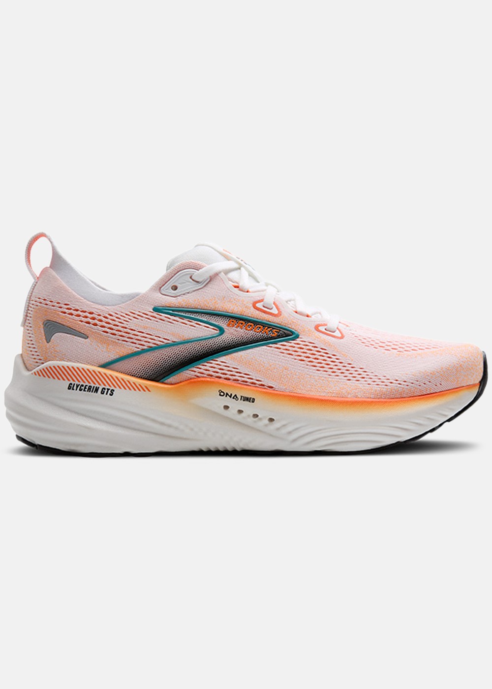 Glycerin Gts 22, White/Orange/Green Blue Slate, 43 | Skor//Junior | Padelspecialisterna