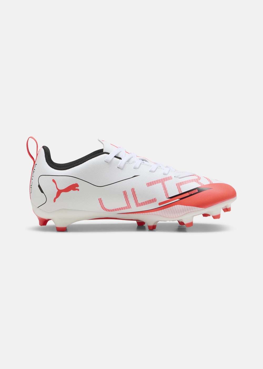 Ultra 5 Play Fg/Ag Jr, Puma White-Puma Black-Glowing, 38,5