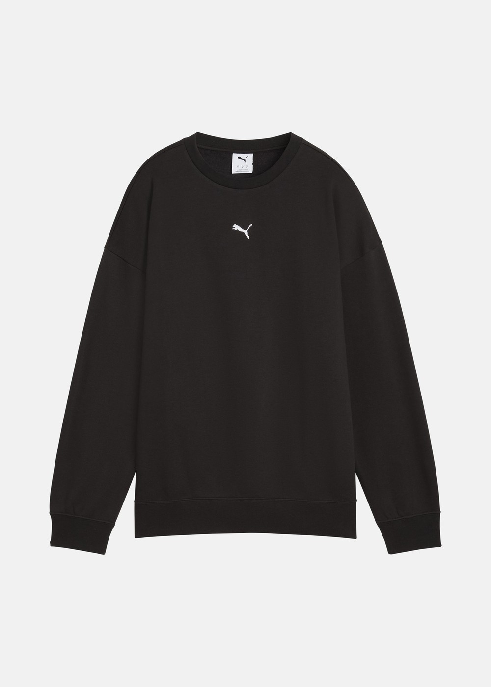 Ess Oversized Crew Fl, Puma Black, S,  Sweatshirts Ess Oversized Crew Fl, Puma Black, S,  Sweatshirts