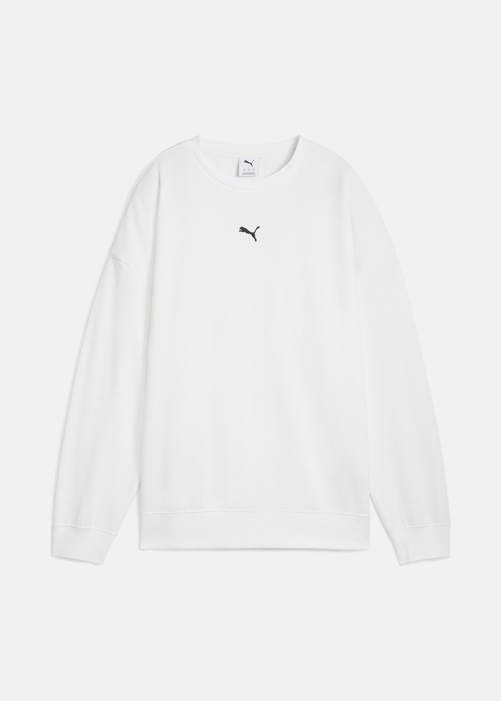 Ess Oversized Crew Fl, Puma White, L,  Sweatshirts Ess Oversized Crew Fl, Puma White, L,  Sweatshirts