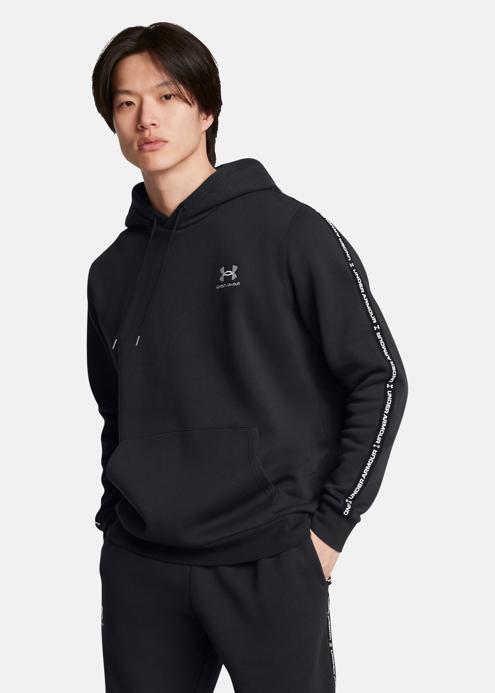Ua Icon Fleece Hd Taping, Black, L,  Hoodies Ua Icon Fleece Hd Taping, Black, L,  Hoodies