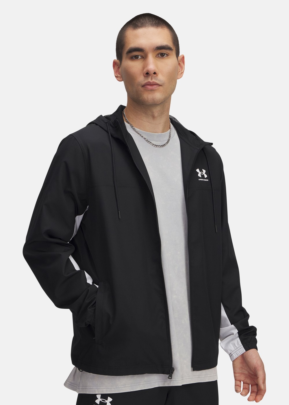 Ua Rival Wvn Windbreaker, Black, Xl,  Vårjackor