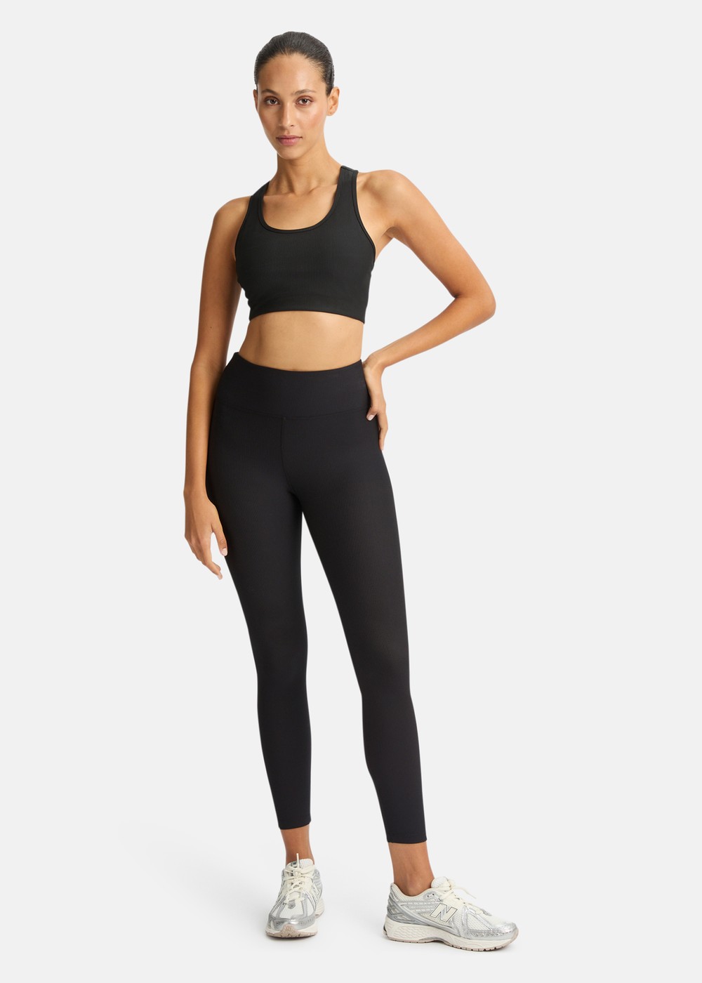 Ribbed R Hw Tights, Black, L,  Långa Tights Ribbed R Hw Tights, Black, L,  Långa Tights