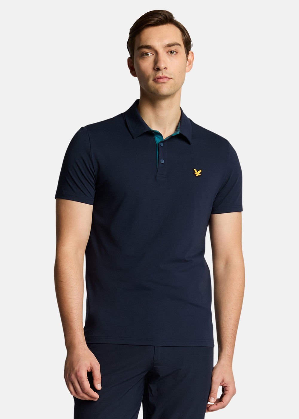 Contrast Placket Polo Shirt, Dark Navy/ Albatross, S,  Tränings-T-Shirts Contrast Placket Polo Shirt, Dark Navy/ Albatross, S,  Tränings-T-Shirts