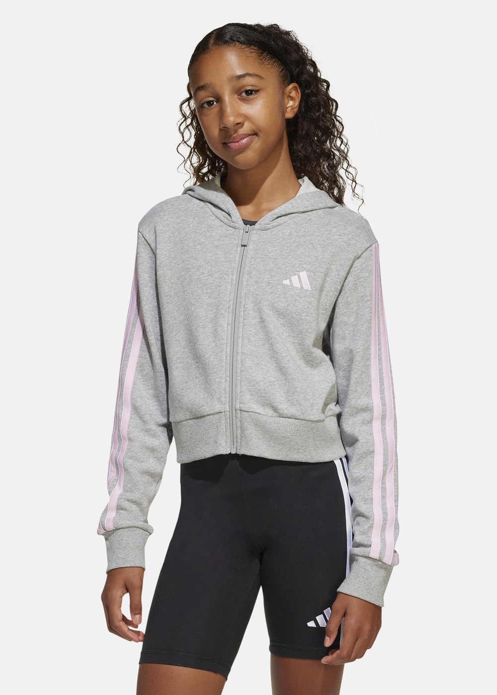 Jg 3s Ft Fz Cro, Mgreyh/Clpink, 164,  Hoodies Jg 3s Ft Fz Cro, Mgreyh/Clpink, 164,  Hoodies