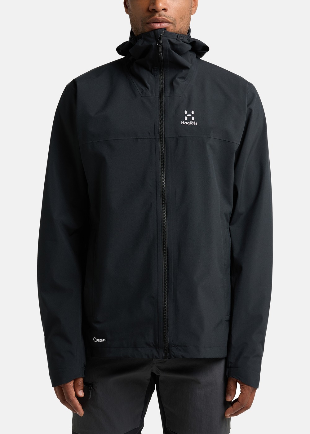 Korp Proof Jacket Men, True Black, L,  Regnjackor Korp Proof Jacket Men, True Black, L,  Regnjackor