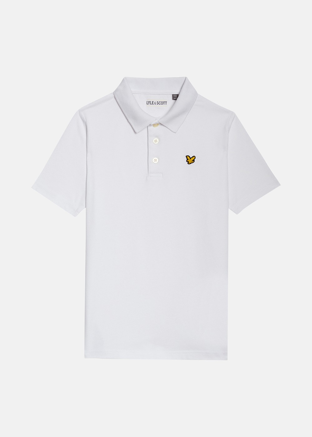 Sports Polo Shirt, White, 10-11,  Bomullspikéer