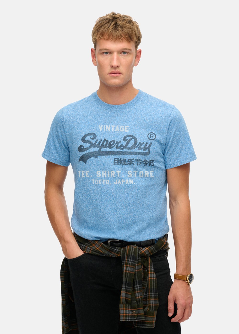 Vl Classic Relaxed Tee, Fresh Blue Grit, Xl,  T-Shirts