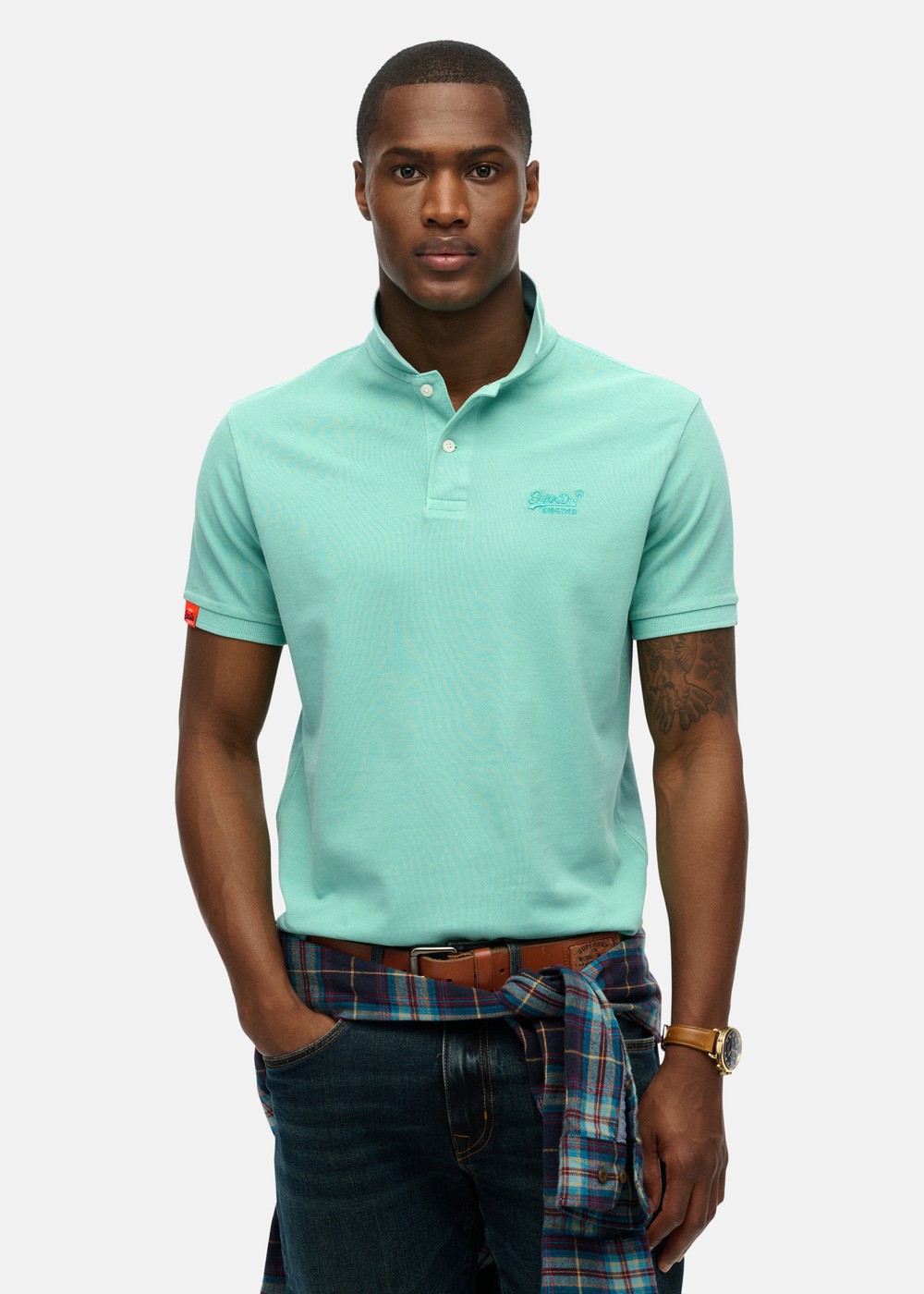 Vint Destroy Polo, Spearmint Light Green, 2xl,  Bomullspikéer