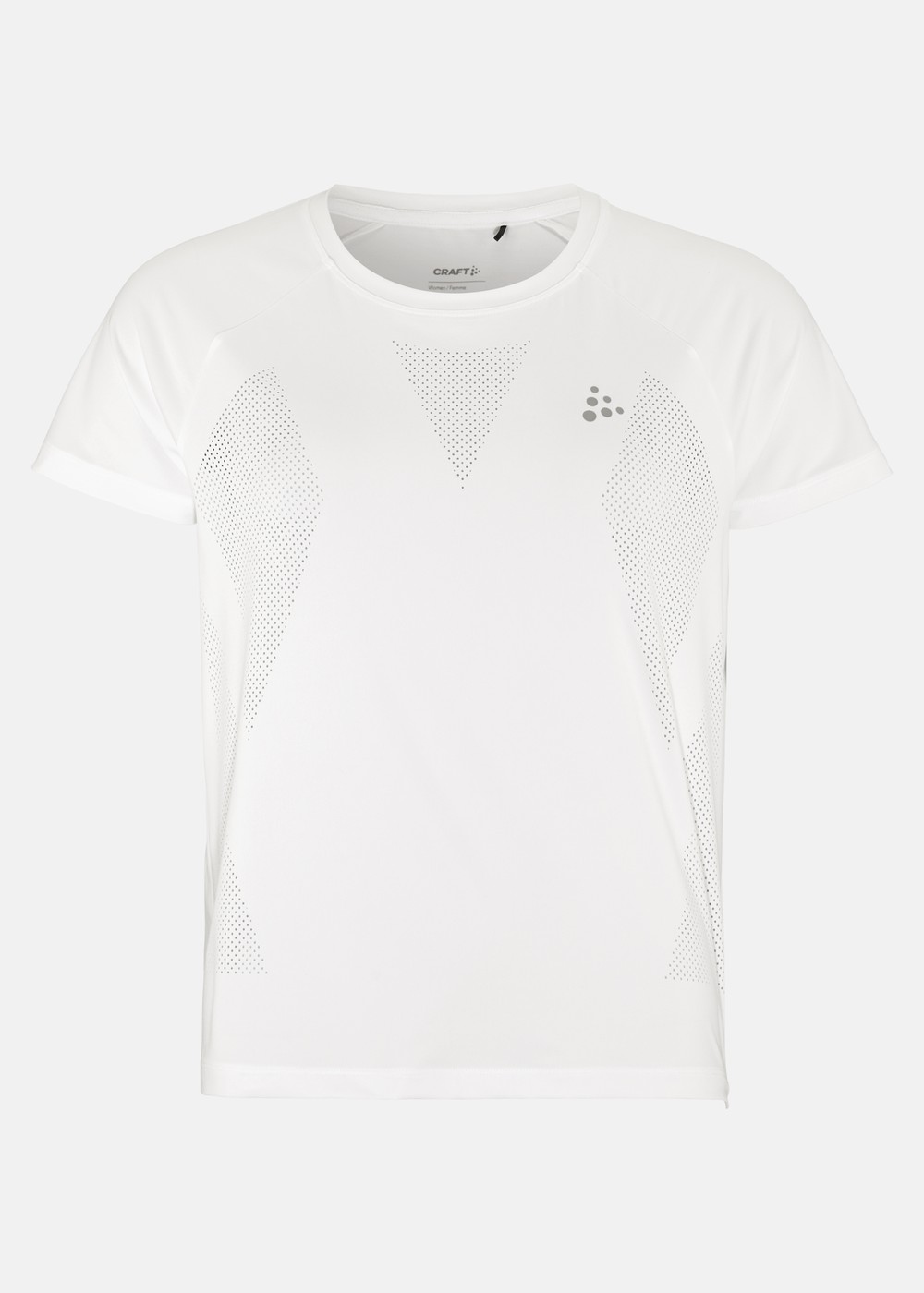 Adv Tone Perforated Tee W, White, M,  Löparkläder Adv Tone Perforated Tee W, White, M,  Löparkläder