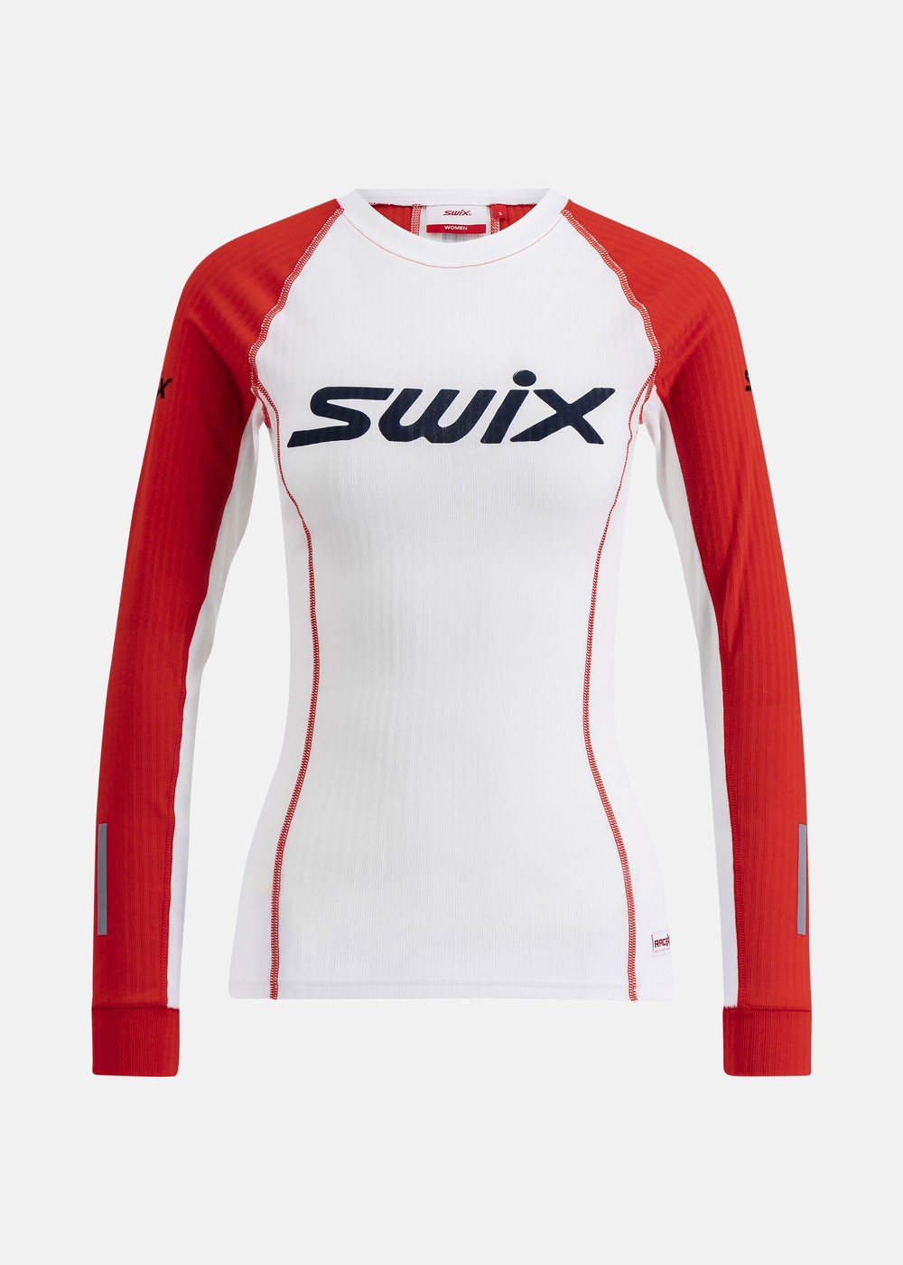 Roadline Racex Long Sleeve W, Bright White/Fiery Red, L,  Träningströjor Roadline Racex Long Sleeve W, Bright White/Fiery Red, L,  Träningströjor