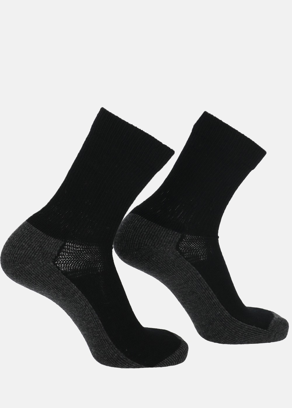 Duved Wool Sock 2-P, Black, 41-45,  Skidstrumpor