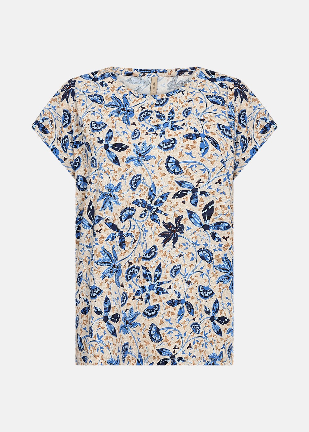 Sc-Felicity Aop 496, Air Blue Combi, M,  T-Shirts Sc-Felicity Aop 496, Air Blue Combi, M,  T-Shirts