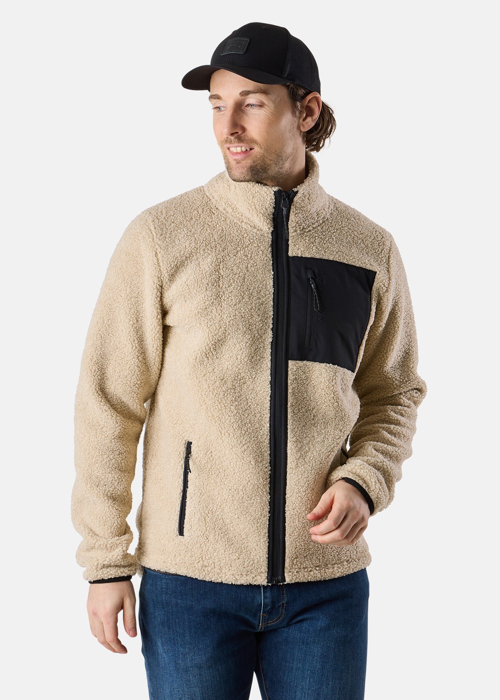 Lofoten Pile Jacket, Beige/Black, 2xl,  Fleecetröjor Lofoten Pile Jacket, Beige/Black, 2xl,  Fleecetröjor