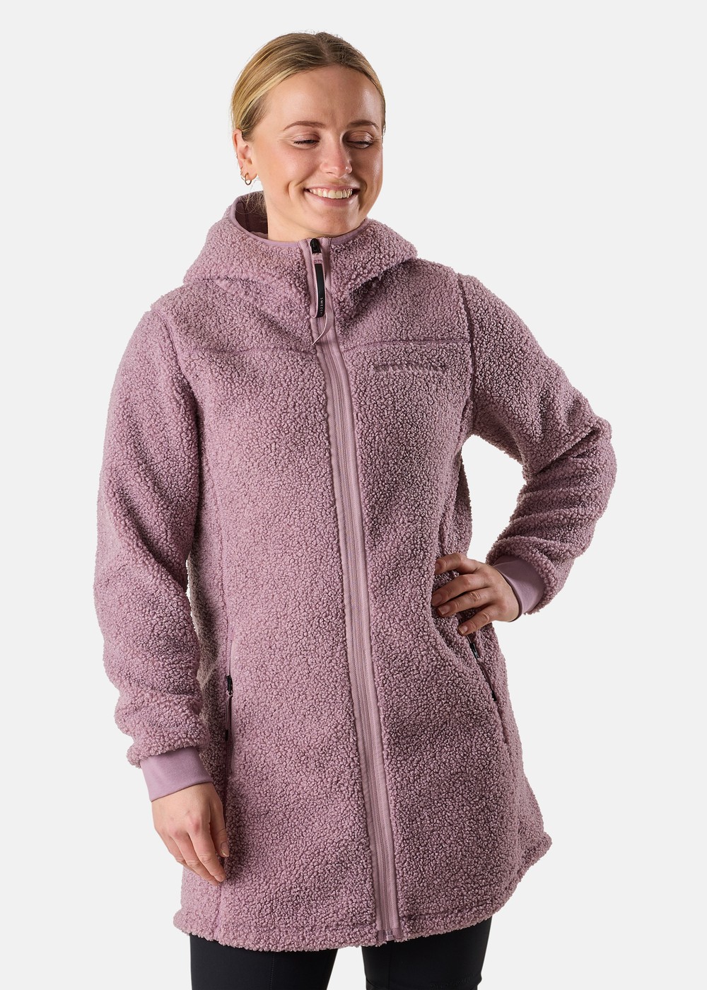 Lofoten Pile Coat W, Pale Mauve, 36,  Fleecetröjor
