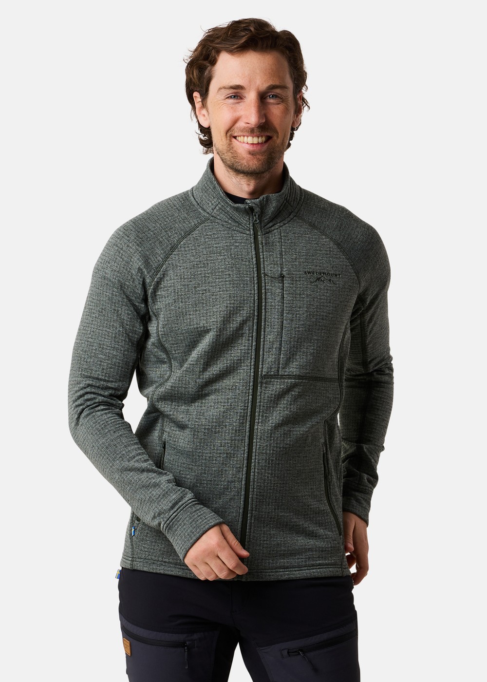 Lofoten Midlayer Full Zip, Olive Melange, L,  Tröjor Lofoten Midlayer Full Zip, Olive Melange, L,  Tröjor