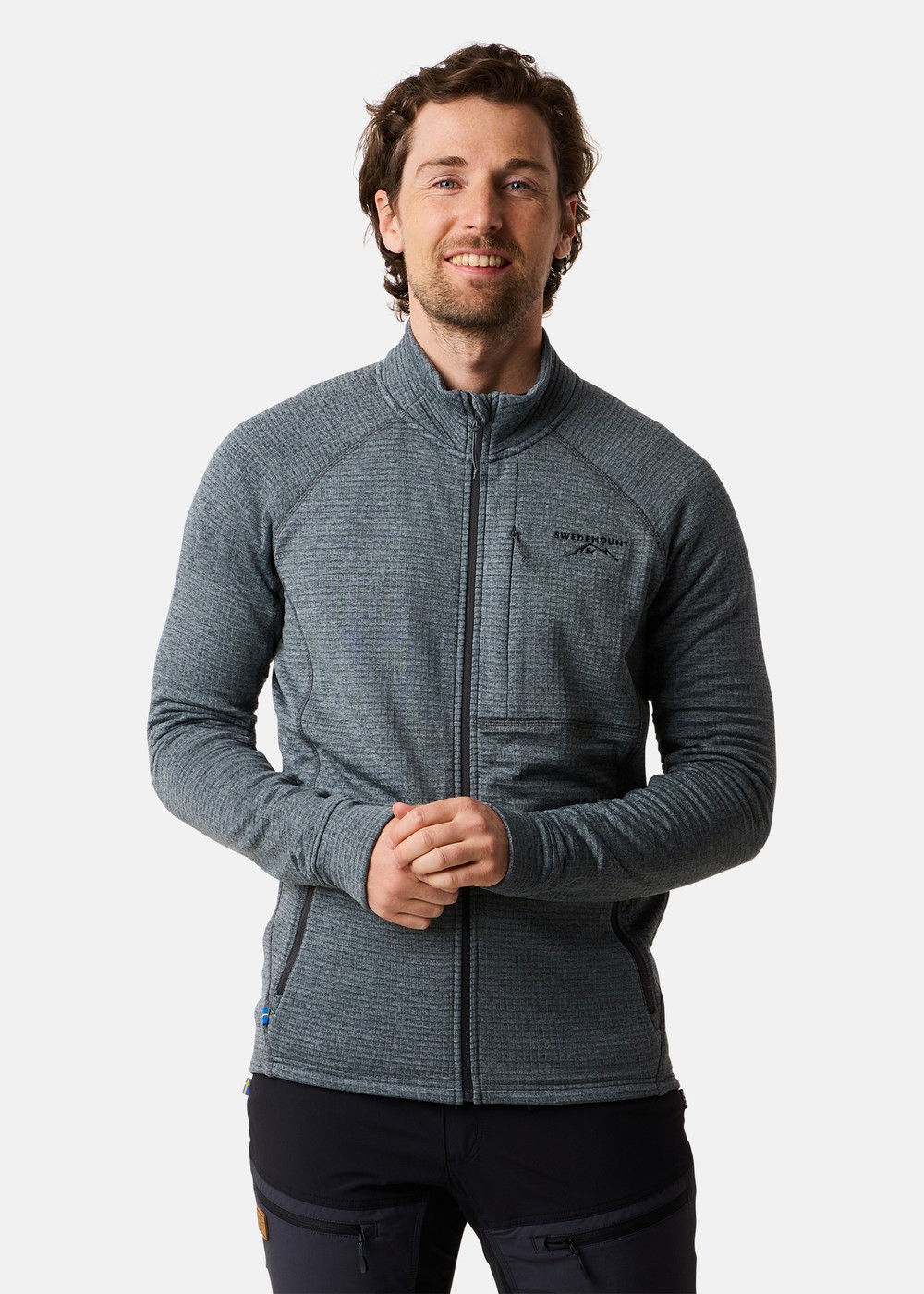 Lofoten Midlayer Full Zip, Charcoal Melange, 3xl,  Tröjor