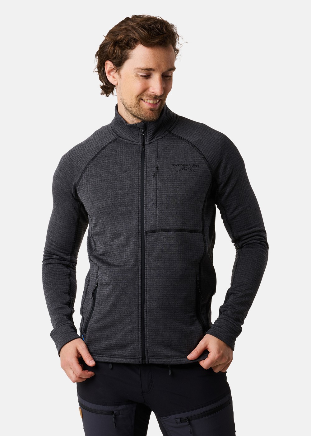 Lofoten Midlayer Full Zip, Black Melange, 2xl,  Tröjor Lofoten Midlayer Full Zip, Black Melange, 2xl,  Tröjor