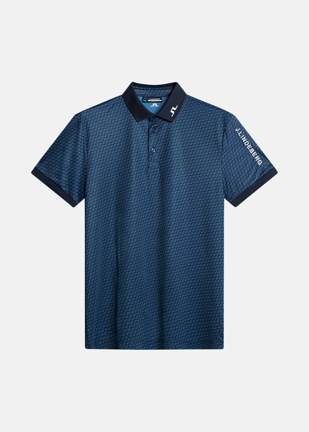 Tour Tech Print Polo, Shadow Bridge Navy S, Xxl,  Tränings-T-Shirts