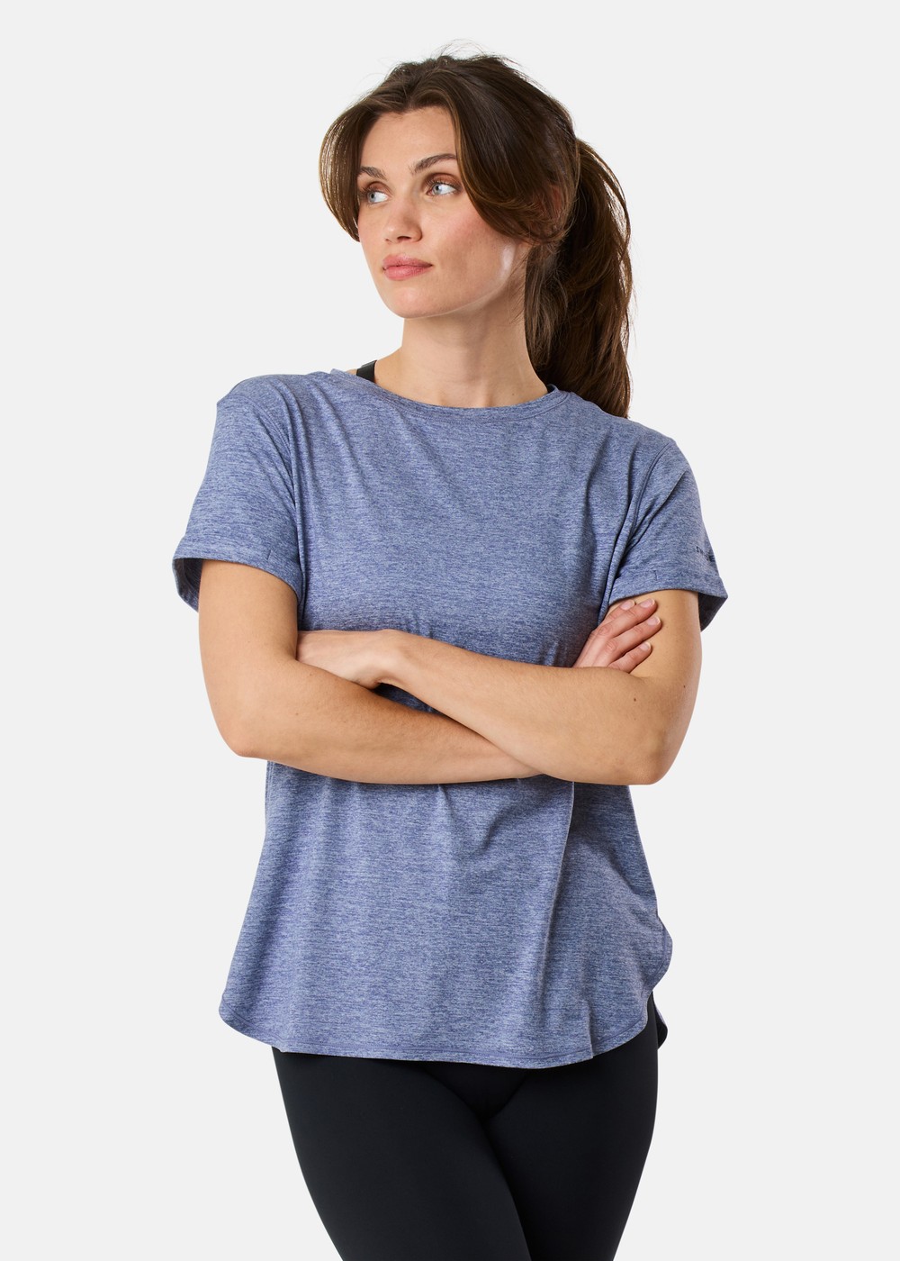 Core Loose Fit Tee W, Lt. Midnight Blue Melange, 34,  T-Shirts Core Loose Fit Tee W, Lt. Midnight Blue Melange, 34,  T-Shirts