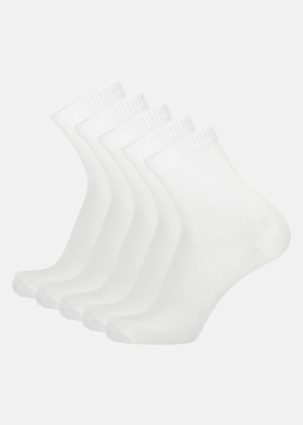 Bamboo Sport Sock 5-Pack, White, 39-42,  Träningstillbehör