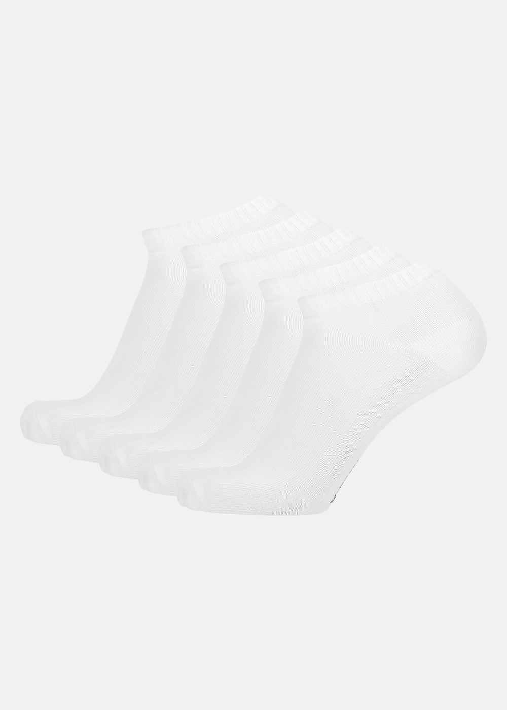 Bamboo Ankle Sock 5-Pack, White, 43-46,  Bomullsstrumpor Bamboo Ankle Sock 5-Pack, White, 43-46,  Bomullsstrumpor