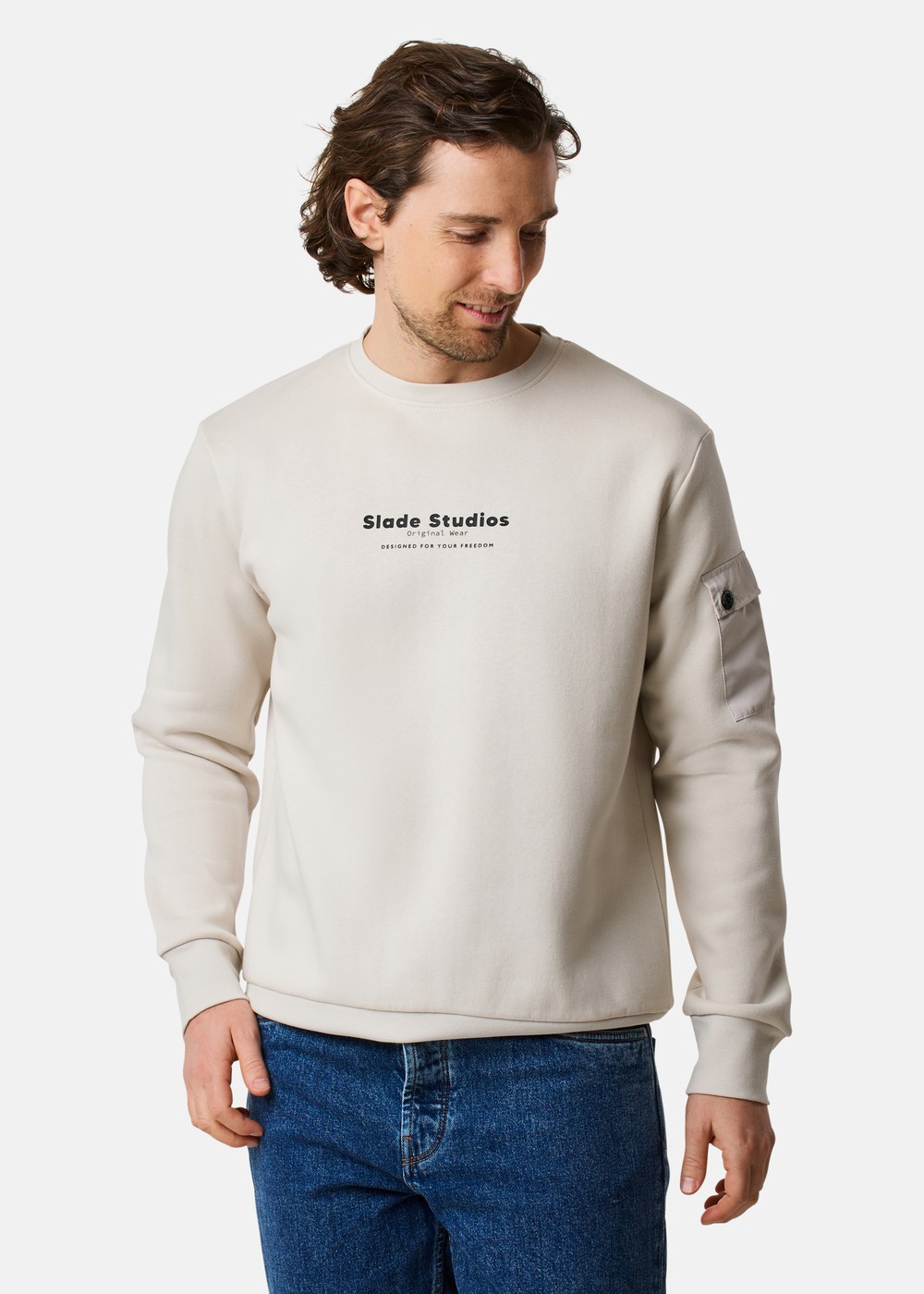 Slade Original Crewneck, Lt Khaki, L,  Sweatshirts Slade Original Crewneck, Lt Khaki, L,  Sweatshirts