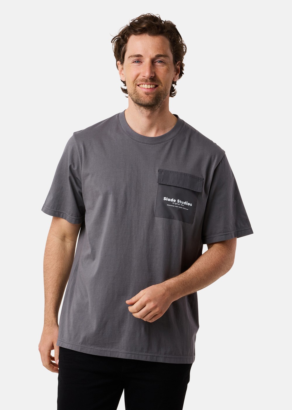 Slade Pocket Tee, Tea Grey, L,  T-Shirts Slade Pocket Tee, Tea Grey, L,  T-Shirts