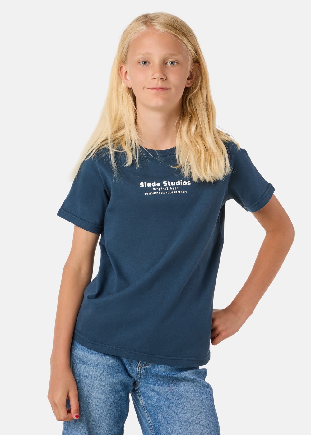 Slade Original Tee Jr, Midnight Blue, 150,  T-Shirts Slade Original Tee Jr, Midnight Blue, 150,  T-Shirts