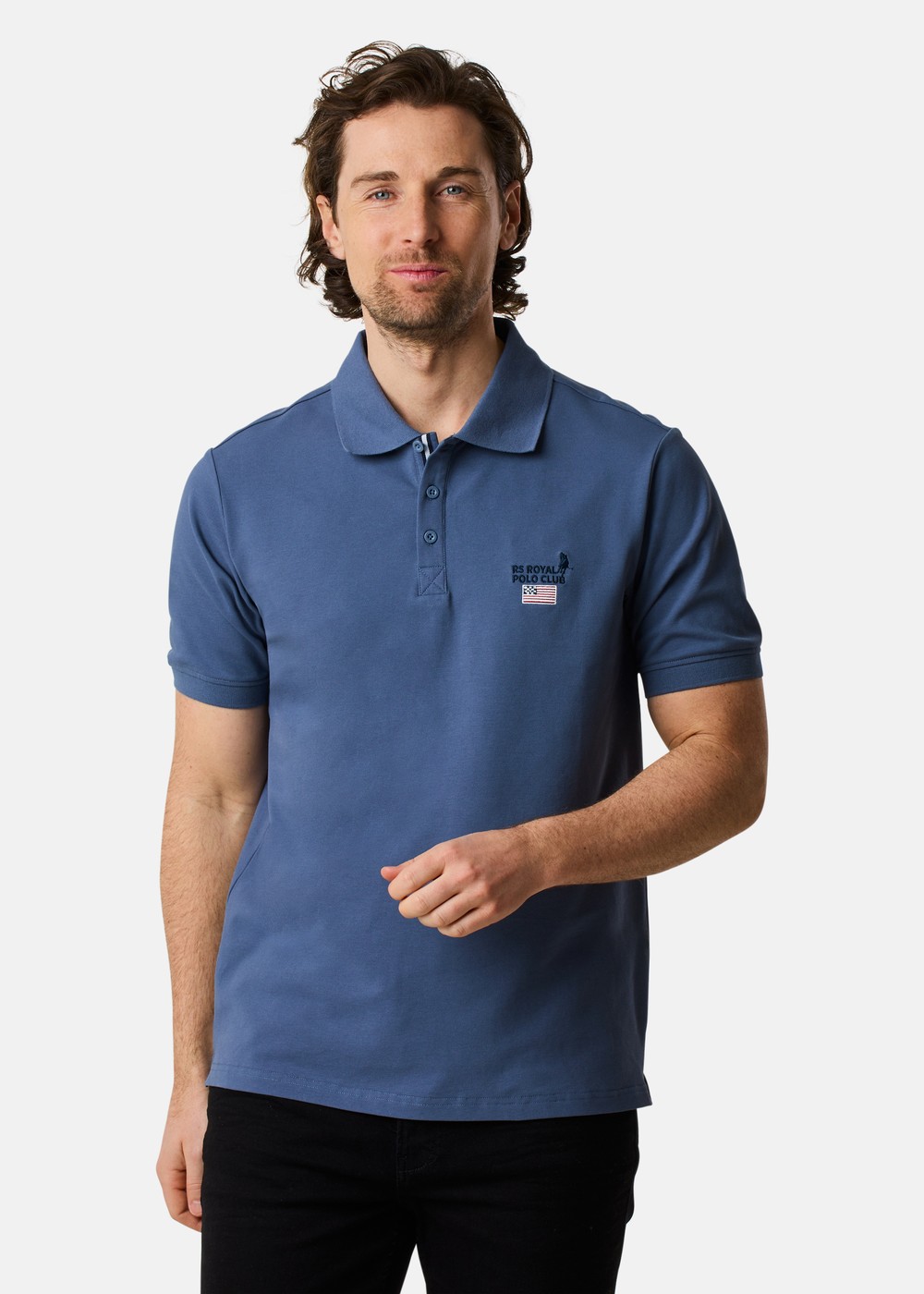 Rs Polo Pike, Denim Blue, Xl,  Piketröjor Rs Polo Pike, Denim Blue, Xl,  Piketröjor