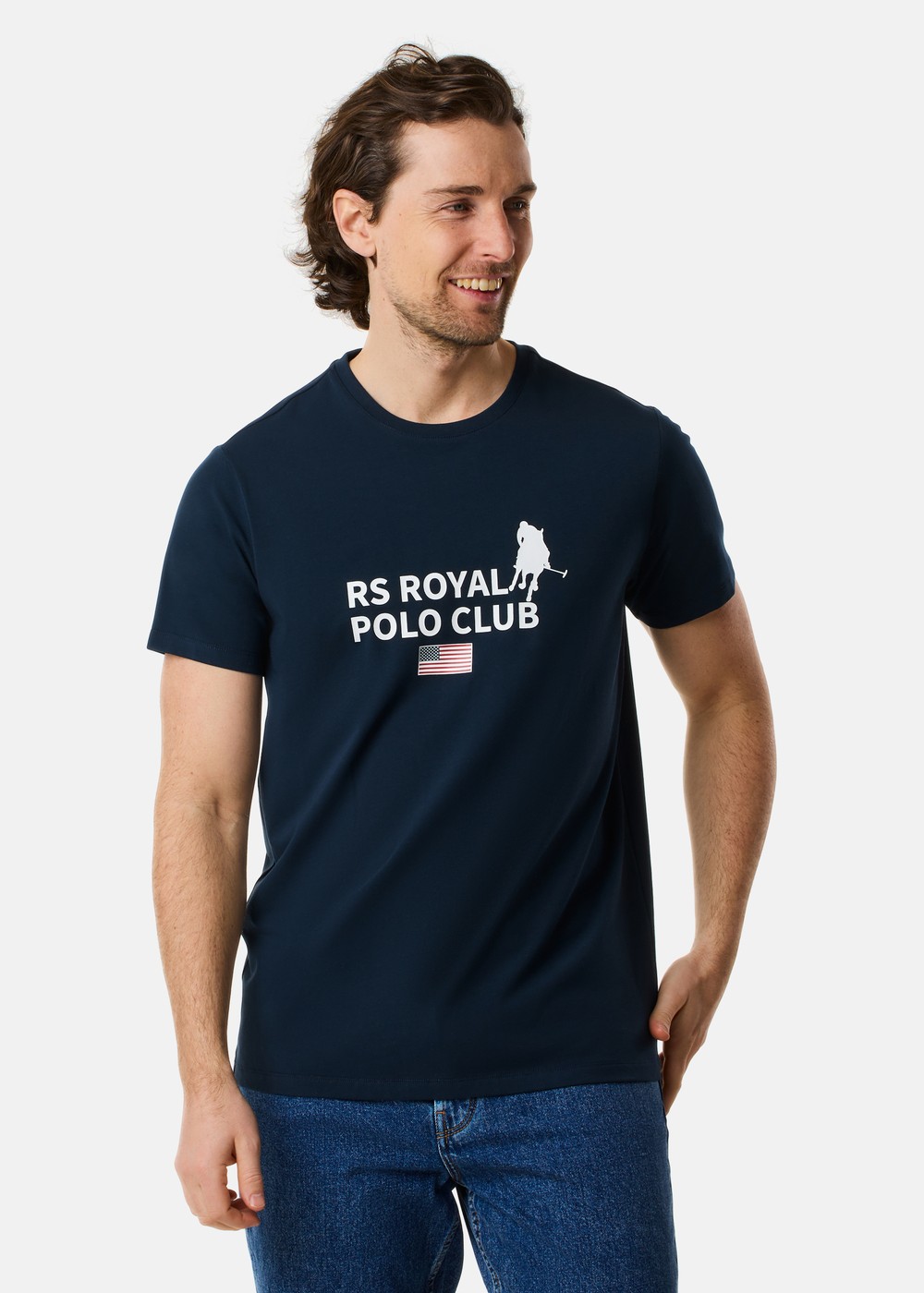 Rs Polo Logo Tee, Dk. Navy, 4xl,  T-Shirts Rs Polo Logo Tee, Dk. Navy, 4xl,  T-Shirts