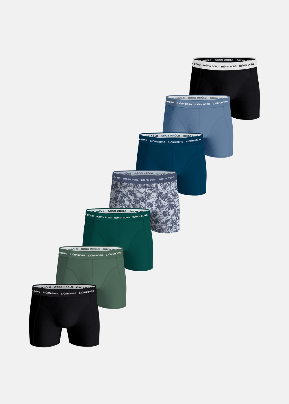Cotton Stretch Boxer 7p, Multipack 1, S,  Kalsonger